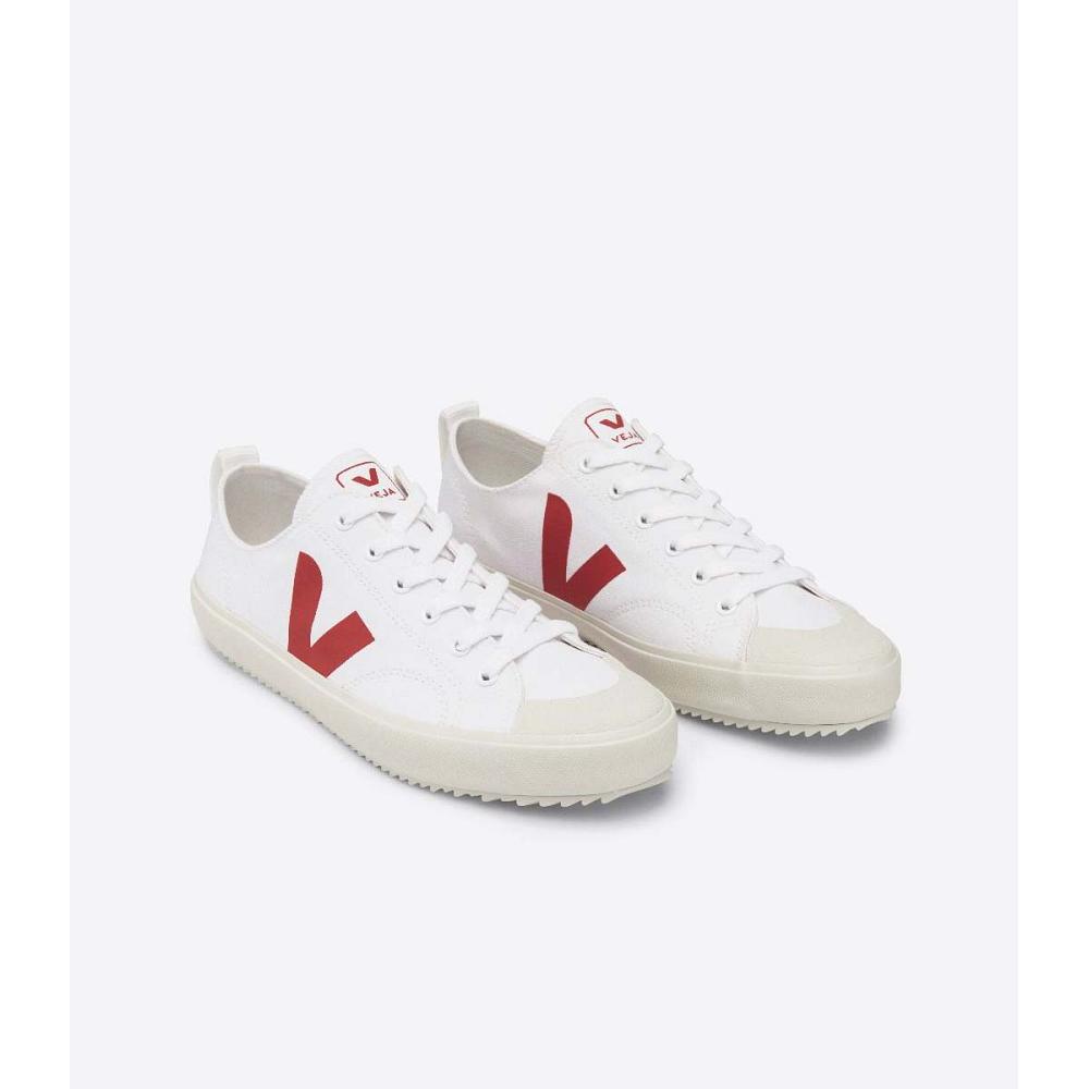 Veja NOVA CANVAS PIERRE Topanky Panske White/Red | SK 214UZG